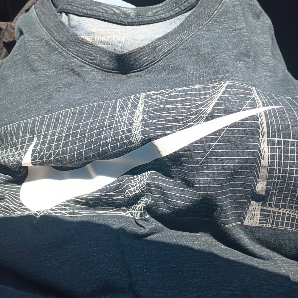 Nike Dark Gray T-Shirt with White Graphic